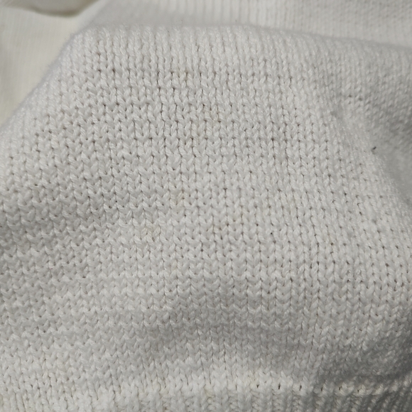 Margules Women's White Floral Embroidered Cardigan Sweater S Ramie Cotton - Picture 8 of 8